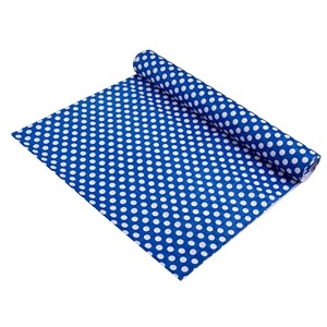 kuber industries pvc10 mtr multipurpose polka dot anti slip kitchen mats for shelfwaterproof trolley mats for fridgecabinetdrawerbathroomliner for refrigeratoreasy to cutroyal blue