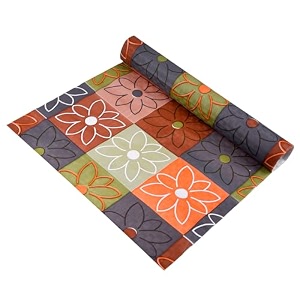 kuber industries shelf liner  kitchen cabinet shelf protector  kitchen liners for cabinets and drawers  drawer liner mat  check-design shelf liner cabinet mat  5 mtr  pack of 2  orange