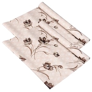 kuber industries shelf liner  kitchen cabinet shelf protector  kitchen liners for cabinets and drawers  drawer liner mat  flower shelf liner roll  cabinet mat  3 mtr  brown