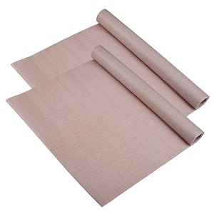 kuber industries pvc 2 rolls flower anti slip kitchen shelf sheets - waterproof wardrobe sheets for shelves  cabinet  drawer  cupboard - shelf liner for refrigerator easy to cut brown 5 mtr