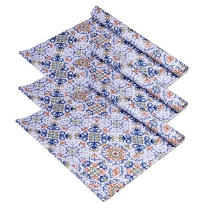 kuber industries shelf liner  kitchen cabinet shelf protector  kitchen liners for cabinets and drawers  drawer liner mat  flower star shelf liner roll  cabinet mat  3 mtr  pack of 3  blue