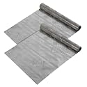 Kuber Industries PVC (2 rolls) Flower Anti Slip Kitchen Shelf Sheets - Waterproof Wardrobe Sheets for Shelves | Cabinet | Drawer | Cupboard - Shelf Liner for Refrigerator (Easy to Cut) (Brown) (5 Mtr)