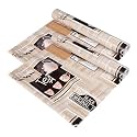 Kuber Industries EVA Plastic Shelf Liner | Kitchen Cabinet Shelf Protector | Kitchen Liners for Cabinets and Drawers | Cup-Design Shelf Liner Roll | Pattern Cabinet Mat | 3 MTR | Pack of 2 | Coffee