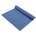 Kuber Industries PVC(10 Mtr) Multipurpose Polka Dot Anti Slip Kitchen Mats for Shelf,Waterproof Trolley Mats for Fridge,Cabinet,Drawer,Bathroom,Liner for Refrigerator(Easy to Cut)(Royal Blue)
