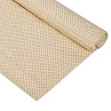 Kuber Industries PVC Shelf Liner | Kitchen Cabinet Shelf Protector | Kitchen Liners for Cabinets and Drawers |Polka Dot Drawer Liner Mat | Dot Shelf Liner Cabinet Mat | 5 MTR | Golden