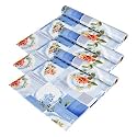 Kuber Industries Polyvinyl Chloride Shelf Liner | Kitchen Cabinet Protector | Drawer Liner Mat | Flower Check Roll | 3 MTR | Pack Of 3 | Blue