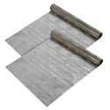 Kuber Industries PVC (2 rolls) Flower Anti Slip Kitchen Shelf Sheets - Waterproof Wardrobe Sheets for Shelves | Cabinet | Drawer | Cupboard - Shelf Liner for Refrigerator (Easy to Cut) (Brown) (5 Mtr)