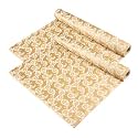 Kuber Industries Shelf Liner | Kitchen Cabinet Shelf Protector | Kitchen Liners for Cabinets and Drawers | Drawer Liner Mat | Leaf-Design Shelf Liner Roll | Cabinet Mat | 3 MTR | Blue