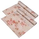 Kuber Industries PVC (2 rolls) Flower Anti Slip Kitchen Shelf Sheets - Waterproof Wardrobe Sheets for Shelves | Cabinet | Drawer | Cupboard - Shelf Liner for Refrigerator (Easy to Cut) (Brown) (5 Mtr)