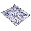 Kuber Industries Shelf Liner | Kitchen Cabinet Shelf Protector | Kitchen Liners for Cabinets and Drawers | Drawer Liner Mat | Flower Star Shelf Liner Roll | Cabinet Mat | 5 MTR | Blue