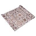 Kuber Industries Shelf Liner | PVC Kitchen Cabinet Shelf Mat | Shelf Mat for Drawer Organizer | Fridge Mat | Table Placemat | Star Design Wardrobe Mat | 5 Meter | Brown