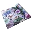 Kuber Industries Kitchen Drawer/Cabinet Shelf Mat|Flower Design With PVC Material|Adjustable Size 5 MTR Roll (Cream)-KUBMART03005, Polyvinyl Chloride