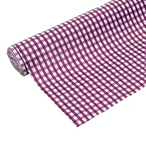 kuber industries shelf mat  check print desk mat  placemat for kitchen  pvc non-slip drawer sheets kitchen cabinet shelf liner  10 meter  blue