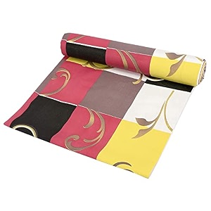 kuber industries shelf mat  rangoli print desk mat  placemat for kitchen  pvc non-slip drawer sheets kitchen cabinet shelf liner  5 meter  multi