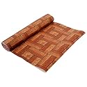Kuber Industries Polyvinyl Chloride Check Pattern (10 Mtr Roll) Anti Slip Kitchen Mats for Shelf - Waterproof Trolley Mats for Fridge|Cabinet|Drawer|Bathroom - Multipurpose Liner (Easy to Cut) (Grey)