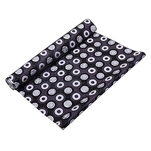 kuber industries shelf mat  circle print desk mat  placemat for kitchen  pvc non-slip drawer sheets kitchen cabinet shelf liner  10 meter  purple