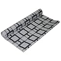 Kuber Industries Shelf Mat | Geometric Retro Print Desk Mat | Placemat for Kitchen | PVC Non-Slip Drawer Sheets| Kitchen Cabinet Shelf Liner | 10 Meter | Gray