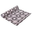 Kuber Industries Shelf Mat | Geometric Retro Print Desk Mat | Placemat for Kitchen | PVC Non-Slip Drawer Sheets| Kitchen Cabinet Shelf Liner | 10 Meter | Brown