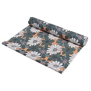 kuber industries shelf mat  lining print desk mat  placemat for kitchen  pvc non-slip drawer sheets kitchen cabinet shelf liner  5 meter  black
