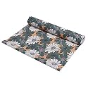 Kuber Industries Shelf Mat | Lining Print Desk Mat | Placemat for Kitchen | PVC Non-Slip Drawer Sheets| Kitchen Cabinet Shelf Liner | 5 Meter | Black