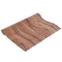 Kuber Industries Shelf Mat | Geometric Retro Print Desk Mat | Placemat for Kitchen | PVC Non-Slip Drawer Sheets| Kitchen Cabinet Shelf Liner | 10 Meter | Brown