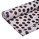 Kuber Industries Shelf Mat | Multi Dot Print Desk Mat | Placemat for Kitchen | PVC Non-Slip Drawer Sheets| Kitchen Cabinet Shelf Liner | 10 Meter | Brown