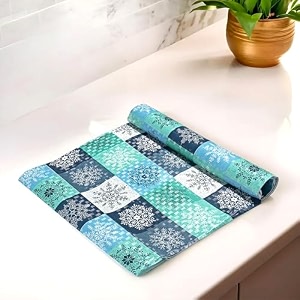 kuber industries shelf mat  zig zag print desk mat  placemat for kitchen  pvc non-slip drawer sheets kitchen cabinet shelf liner  10 meter  multi