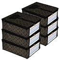 Kuber Industries shirt cover bag for storage Garment Foldable Shirt Cover Storage Organizer T-shirt Trousers Jeans Clothes Organizer (Black)