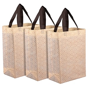 kuber industries cream unisex-adults tote bag  shopping handbag  grocery handbag  pack of 3  size 42 cm x 26 cm x 13 cm