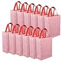 Kuber Industries Cream Unisex-Adults Tote Bag | Shopping Handbag | Grocery Handbag | Pack of 3 | Size: 42 cm x 26 cm x 13 cm