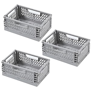 kuber industries small refrigerator storage crisperfridge container without lid-pack of 3 grey
