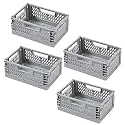 Kuber Industries Small Refrigerator Storage Crisper/Fridge Container without Lid (Grey)