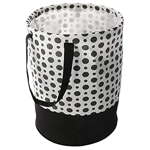 kuber industries square laundry basket with lid amp handlefoldable laundry hamper for clotheskids toys storage organizersturdy cardboard base 45 ltrpack of 2 white