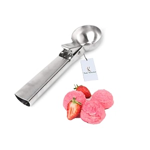 kuber industries stainless steel springtrigger ice cream scoop set of 1 pc icescoop09