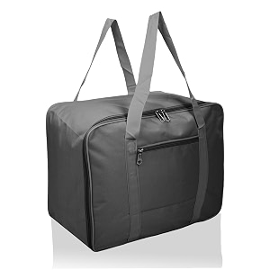kuber industries storage bag  clothes storage bag  rexine underbed storage bag  storage bag with zipper  wardrobe organizer with handle  travel small underbed bag  grey 38 cm 25 cm