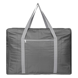 kuber industries small storage bag with handle amp zipper closure  parachute underbedwardrobe clothes storage organizer grey