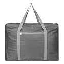 Kuber Industries Small Storage Bag with Handle &amp; Zipper Closure | Parachute Underbed/Wardrobe Clothes Storage Organizer |Grey