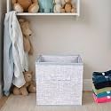Kuber Industries Disney Mickey Print Non Woven Fabric Modular Closet Organizer Box with Handle for Cube Storage Units in Closet Set Of 3(Black)-KUBMART16029
