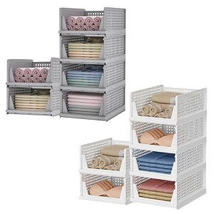 kuber industries storage organizer  wardrobe organizer for clothes  cupboard organizer  foldable shirt stacker box  cloth box for almirah  closet storage basket  large  pack of 12  multicolor