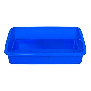 kuber industries storage tray  versatile plastic stationery tray for desk  tray for kitchen counter  file  document storage tray for office use  exel tray large  black
