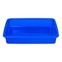 Kuber Industries Storage Tray | Versatile Plastic Stationery Tray for Desk | Tray for Kitchen Counter | File | Document Storage Tray for office Use | Exel Tray Large | Black