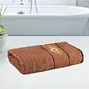 Kuber Industries 30 * 60 Inch Cotton Bath Towel for Men &amp; Women | 450 GSM Wrinkle Resistant Quick-Drying Towels for Travel | Velvet Border | Blue