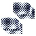Kuber Industries Table Mats Set of 6 | Dining Table Plate Mat | PVC Table Placemats | Kitchen Table Mat | Heat Resistant Dinner Mat | Flower Print | Blue