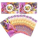 Kuber Industries Table Mats Set of 12 - Waterproof Dining Table Mats | Dinner Table Mat for Kitchen | PVC Anti Slip Food Mats &amp; Table Mats | Abstract - Multicolor