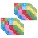 Kuber Industries Table Mats Set of 6 | Dining Table Plate Mat | PVC Table Placemats | Kitchen Table Mat | Heat Resistant Dinner Mat | Flower Print | Blue