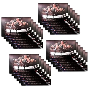 kuber industries table mats set of 6  dining table plate mat  pvc table placemats  kitchen table mat  heat resistant dinner mat  flower print  blue