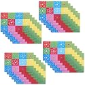 Kuber Industries Table Mats Set of 6 | Dining Table Plate Mat | PVC Table Placemats | Kitchen Table Mat | Heat Resistant Dinner Mat | Flower Print | Blue