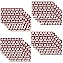 Kuber Industries Table Mats Set of 6 | Dining Table Plate Mat | PVC Table Placemats | Kitchen Table Mat | Heat Resistant Dinner Mat | Flower Print | Blue