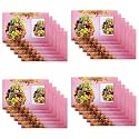 Kuber Industries Table Mats Set of 6 | Dining Table Plate Mat | PVC Table Placemats | Kitchen Table Mat | Heat Resistant Dinner Mat | Flower Print | Blue