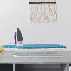 kuber industries tabletop ironing boardironing stand for clothespress table stand for home blue